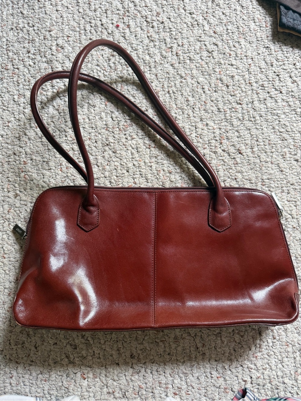 HOBO Chestnut Brown Leather Shoulder Bag